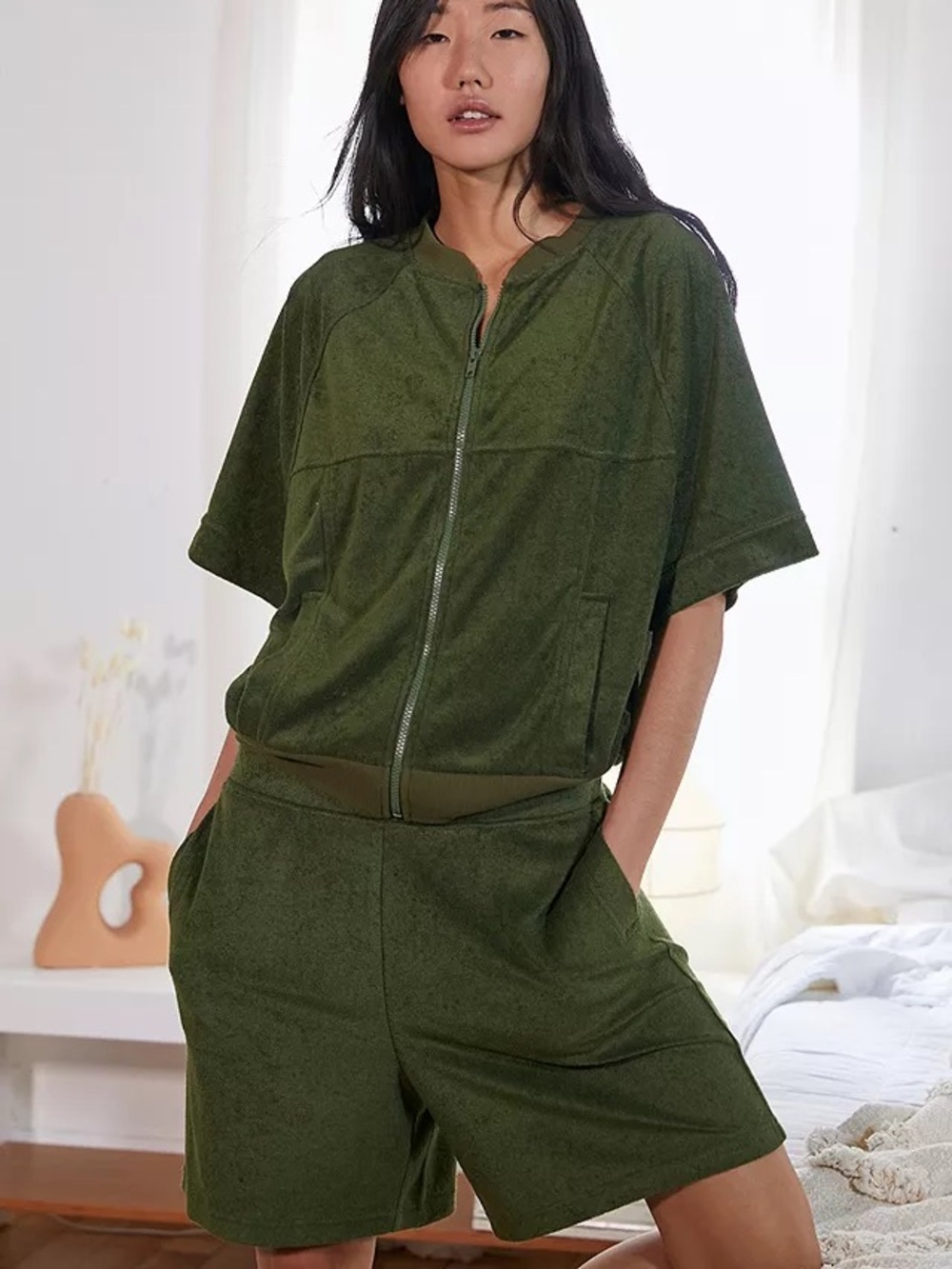 Out From Under Urban Outfitters terry cloth two-piece set